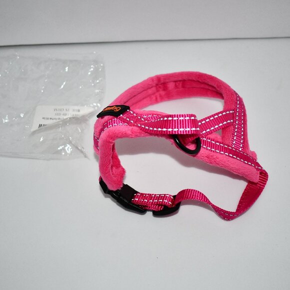Didog Soft Flannel Padded Dog Vest Harness,Escape Proof IN Hot Pink Size XXS NWT - Picture 1 of 4
